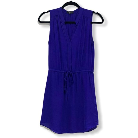 Babaton Benedict Silk Sleeveless Dress Blue XS EUC - Picture 2 of 9